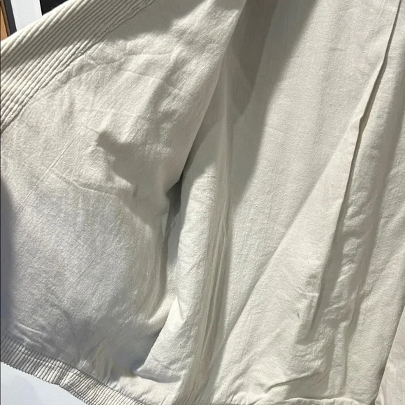 ZARA Cream Corduroy Shawl-Collar Blazer Jacket - Picture 7 of 8